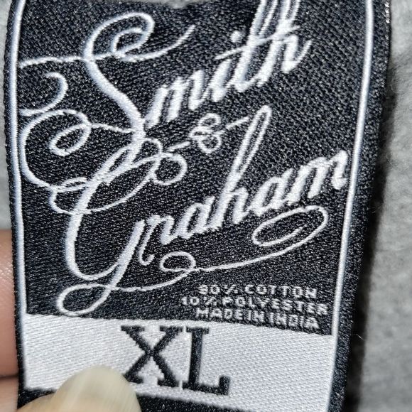 The "LEAN TEAM" Smith & Graham Grey Pull Over Sweatshirt. - Picture 3 of 5